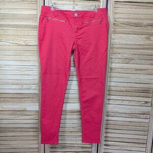 Fire Los Angeles Pants Vibrant Pink Skinny Junior Size 13